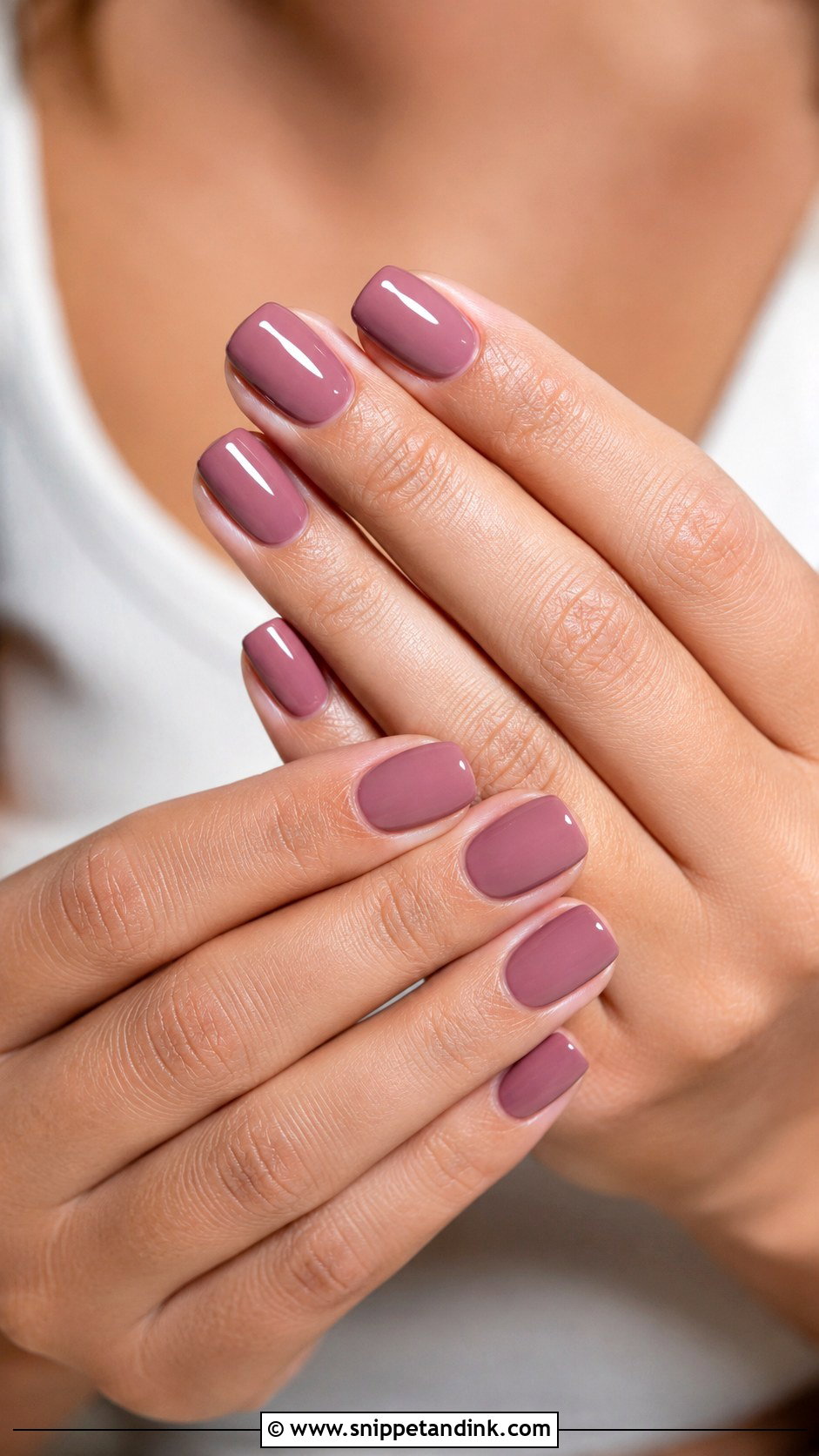 Dusty Rose Bridesmaid Wedding Nails - Snippet and Ink - 20 Bridesmaid Wedding Nails Ideas