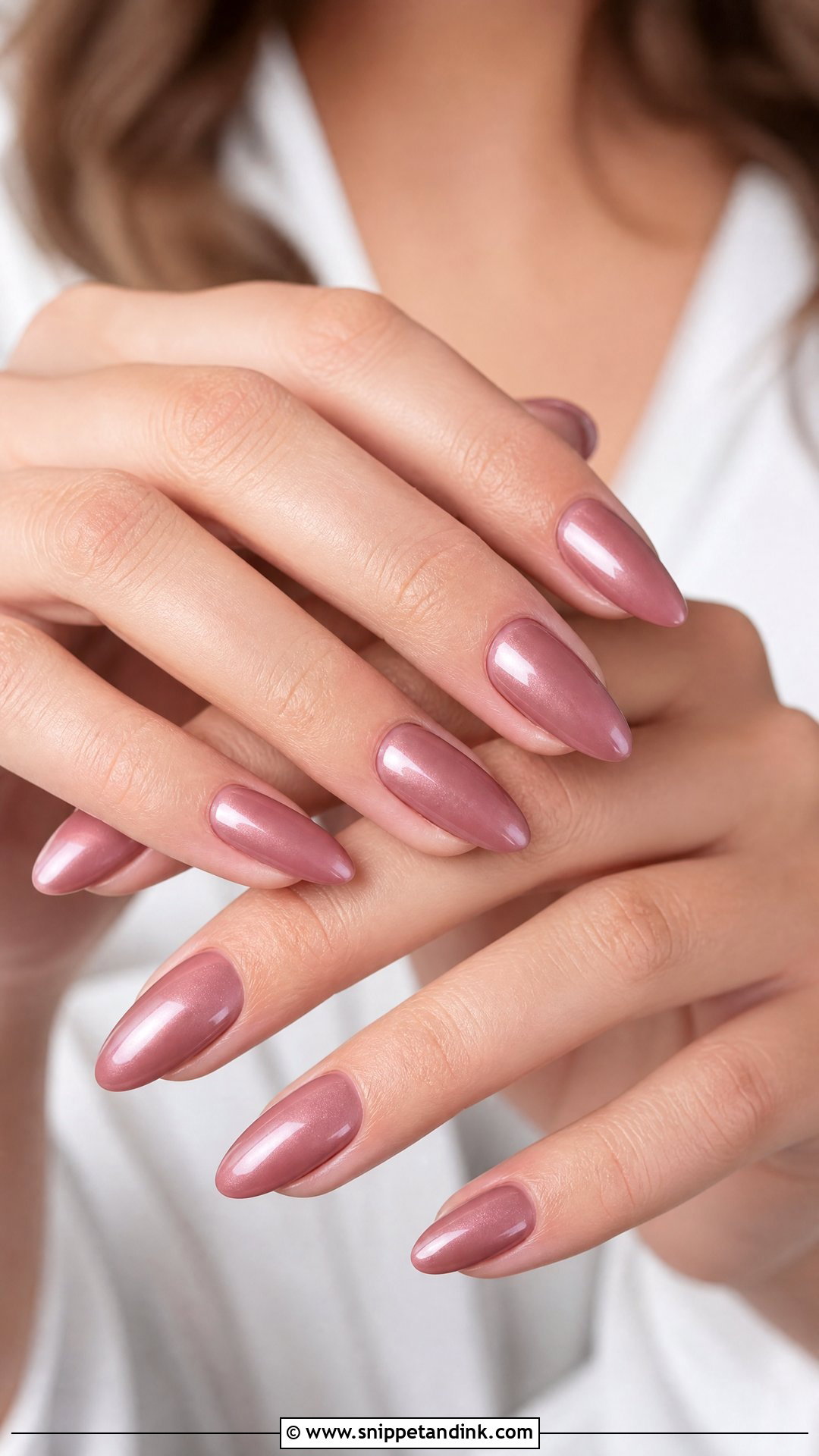 Dusty Rose Fall Bridal Nails - Snippet and Ink - 25 Fall Bridal Nails