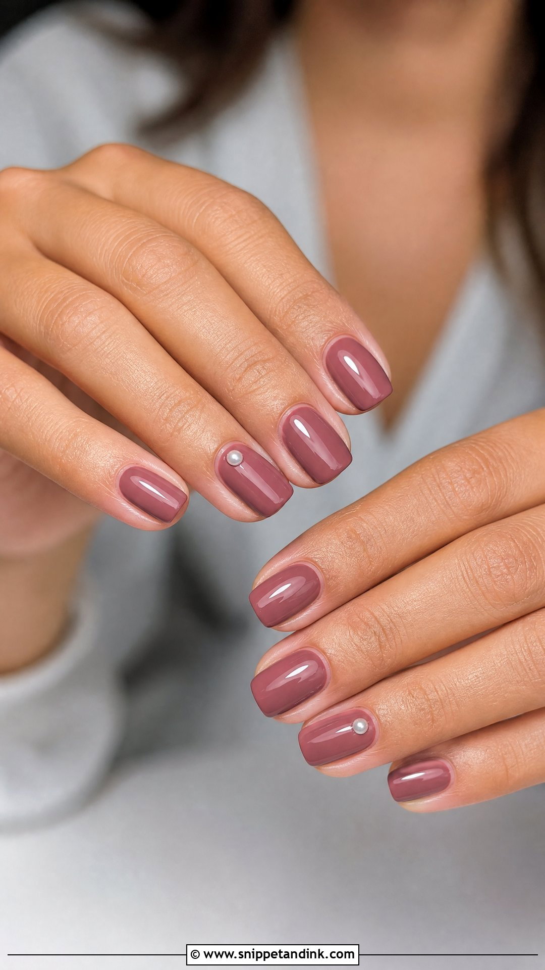 Dusty Rose Fall Wedding Guest Nails - Snippet and Ink - 25 Fall Wedding Nails for Guest