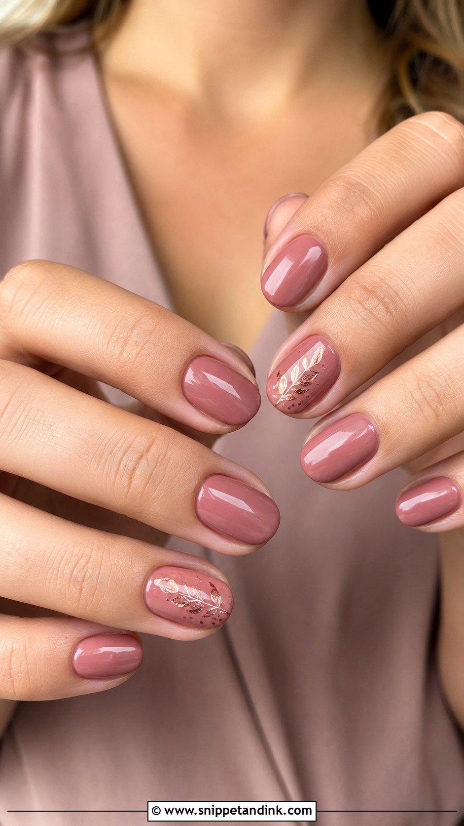 Dusty Rose Fall Wedding Guest Nails - Snippet and Ink - 20 Fall Wedding Guest Nails
