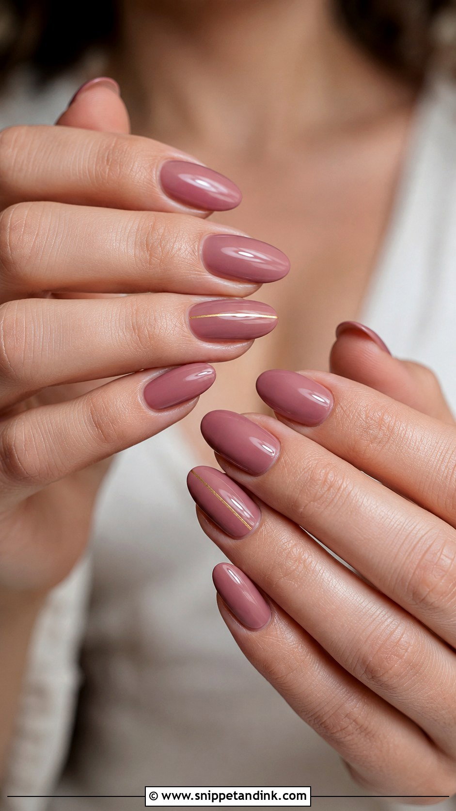 Dusty Rose Maid Of Honor Nails - Snippet and Ink - 20 Maid of Honor Nails Ideas Wedding Day
