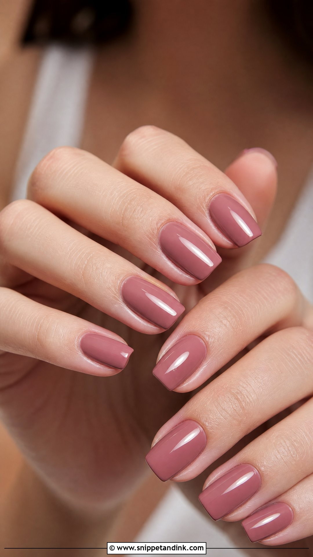 Dusty Rose Nails - Snippet and Ink - 30 Classy Wedding Guest Nails Ideas
