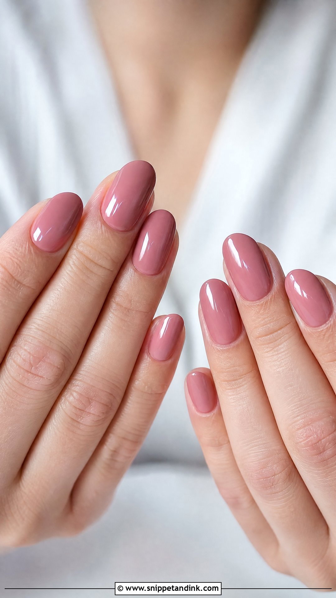 Dusty Rose Nails - Snippet and Ink - 25 Classy Nails for Wedding Guest