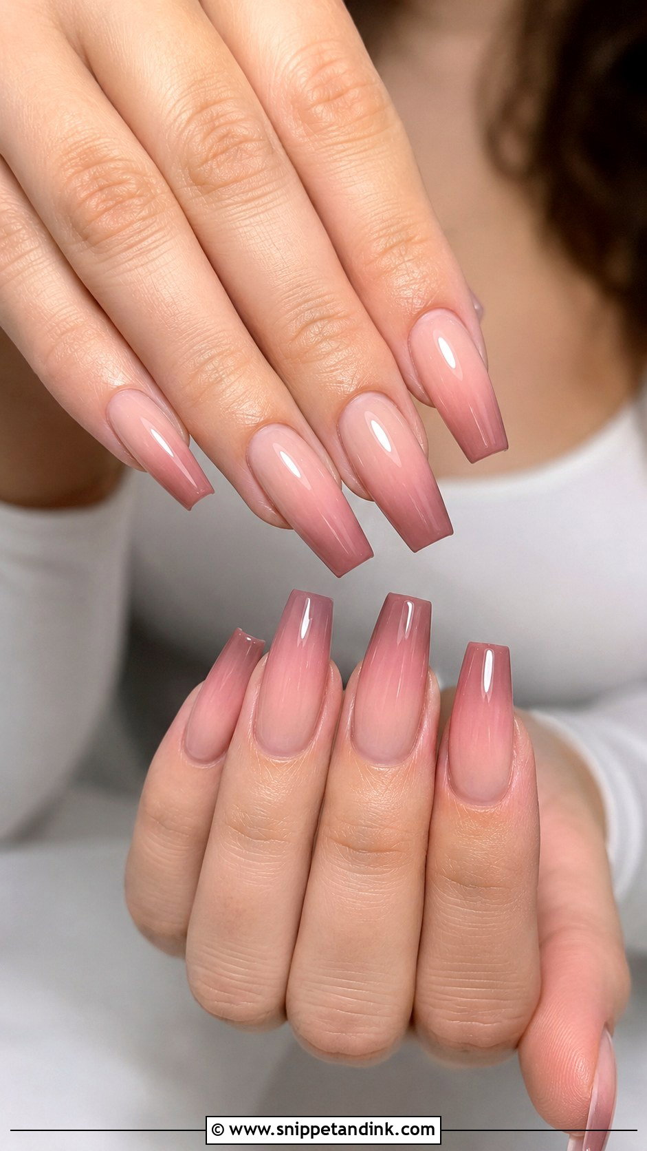 Dusty Rose Ombre Wedding Nails - Snippet and Ink - 20 Dusty Rose Wedding Nails