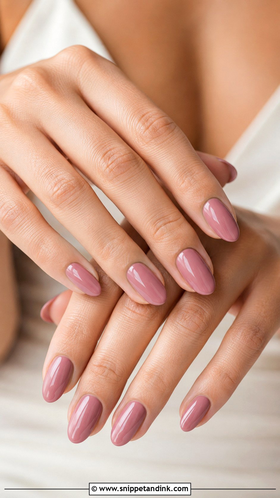Dusty Rose Wedding Guest Nails - Snippet and Ink - 20 Wedding Guest Nail Designs