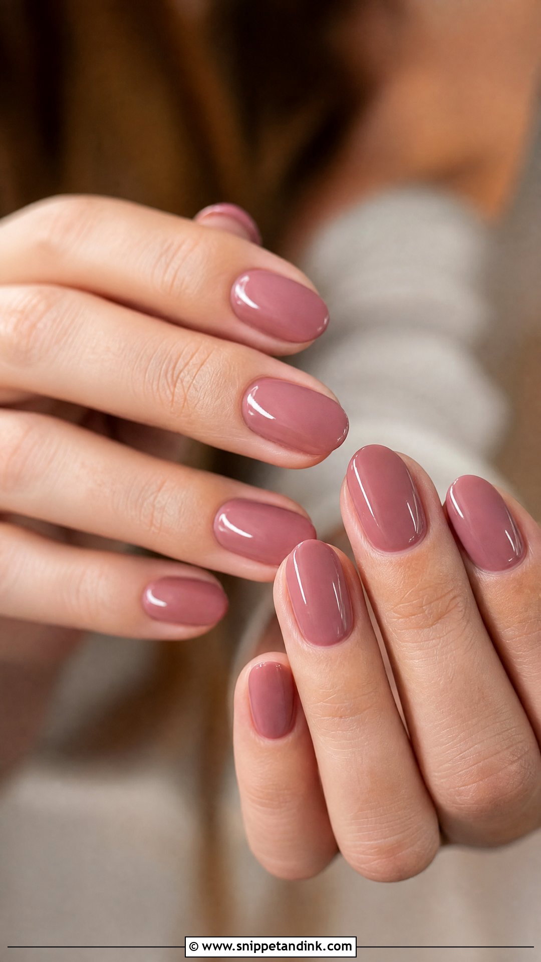 Dusty Rose Wedding Guest Nails - Snippet and Ink - 25 Wedding Guest Nail Ideas