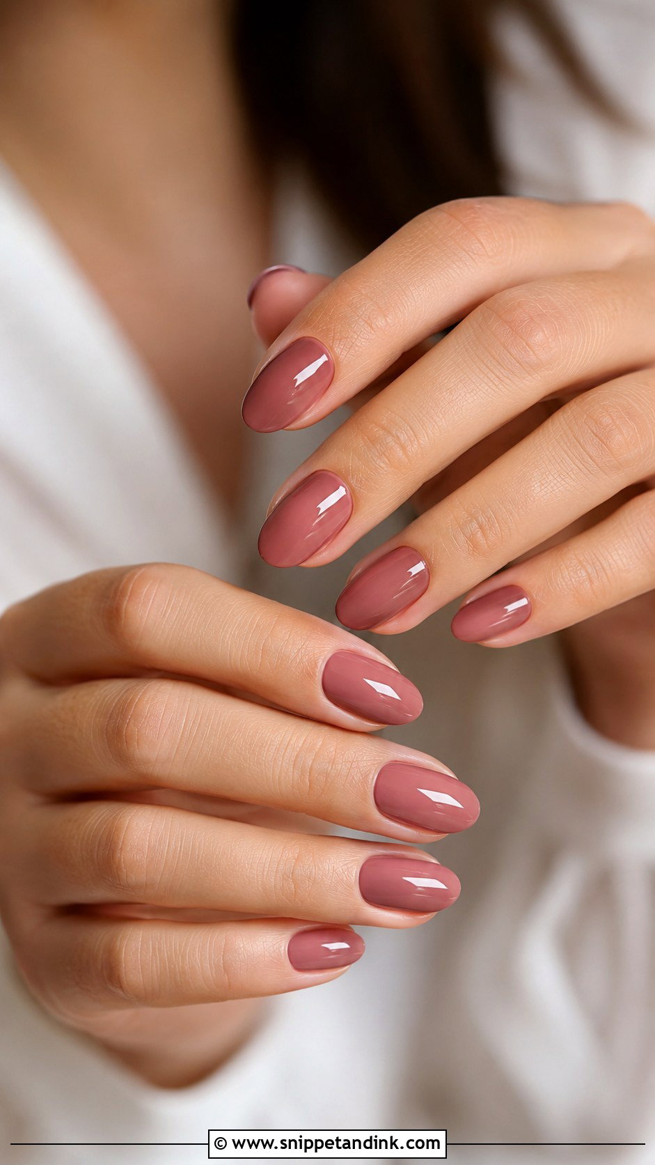 Dusty Rose Wedding Nails - Snippet and Ink - 20 Elegant Pink Wedding Nail Art Ideas