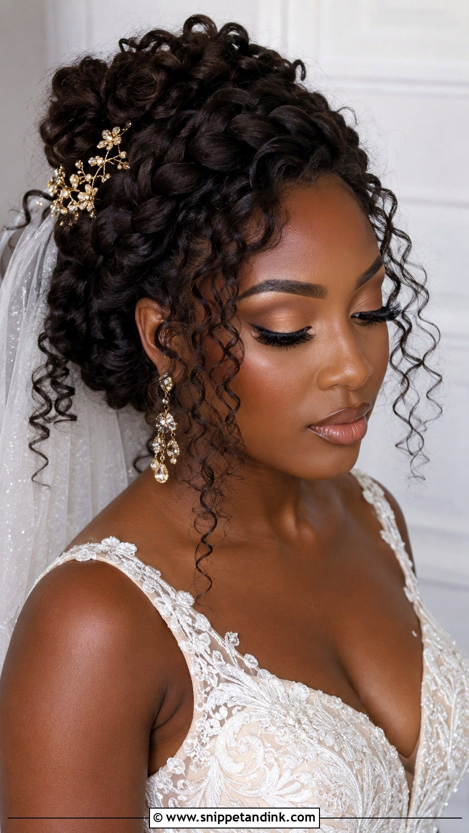 Dutch Braid Bridal Hair for Curly Hair - Snippet and Ink - 20 How to Duch Bride Hair Ideas
