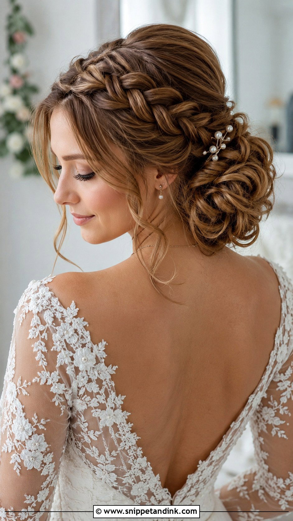 Dutch Braid Bridal Hair - Snippet and Ink - 20 Bridal Hair with Braids