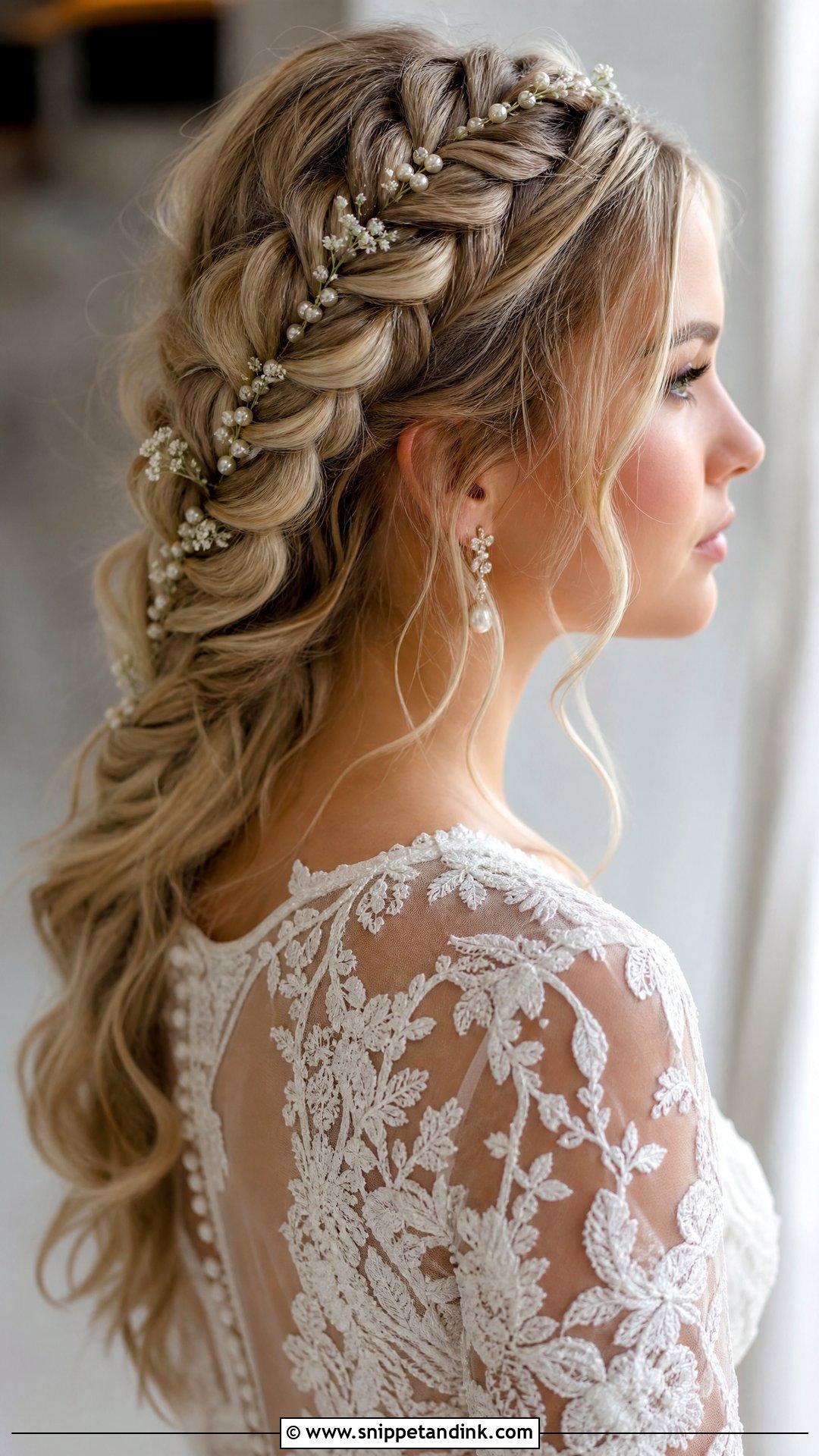 Dutch Braid Bridal Style - Snippet and Ink - 20 Bridal Hair Braids