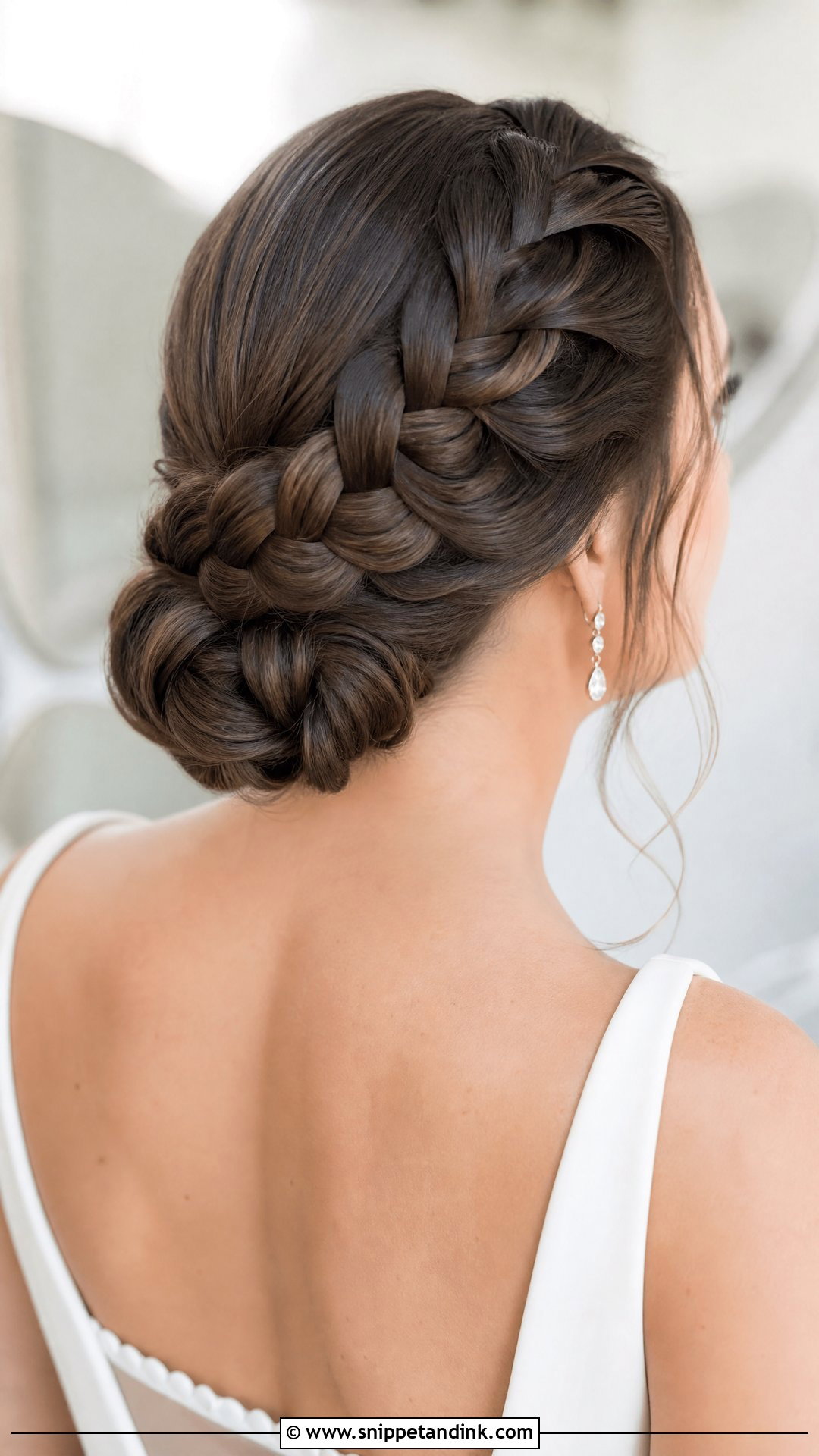 Dutch Braid Bridal Updo - Snippet and Ink - 20 Bridal Hair with Braid Ideas