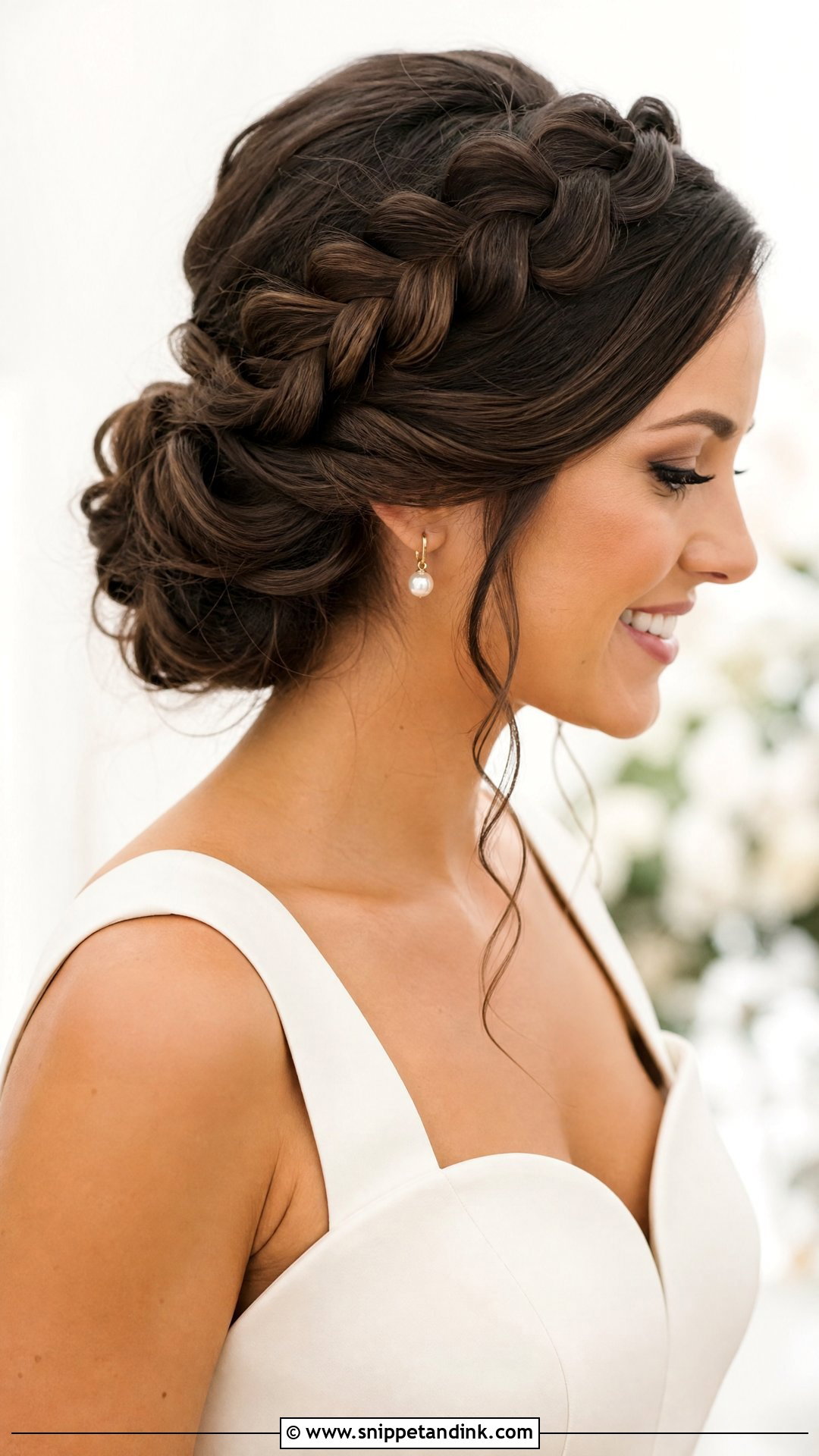 Dutch Braid Bridal Updo - Snippet and Ink - 15 Braided Bride Hair Ideas