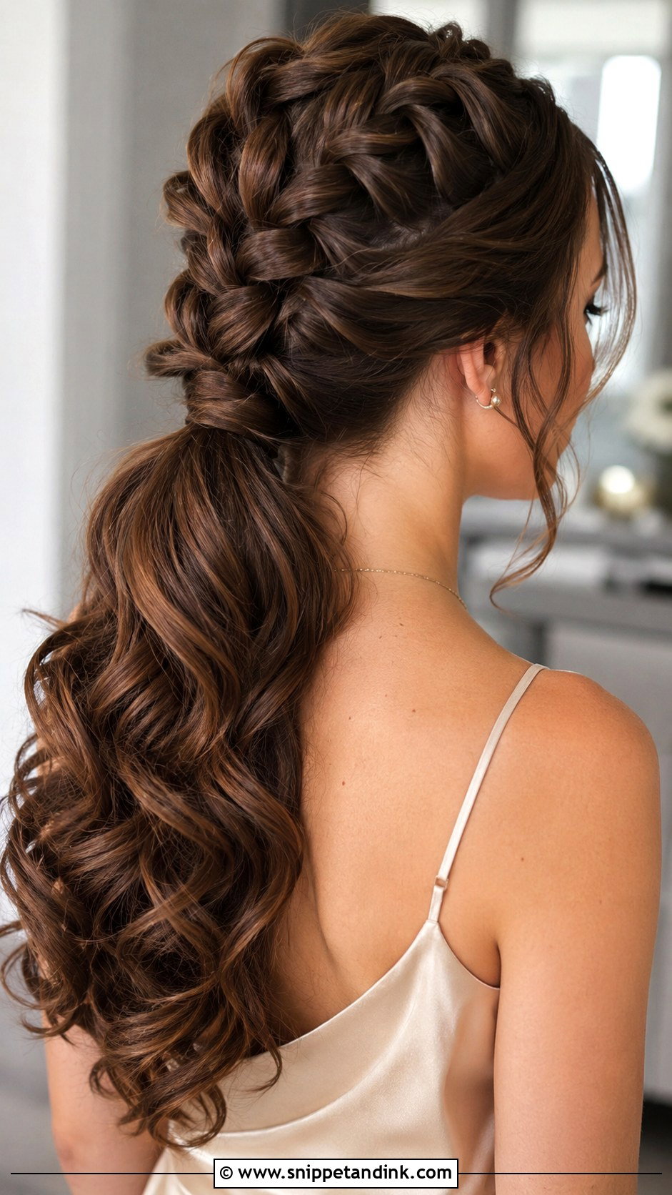 Dutch Braid Bridesmaid Hairstyle - Snippet and Ink - 20 Bridesmaid Hairstyles with Braids