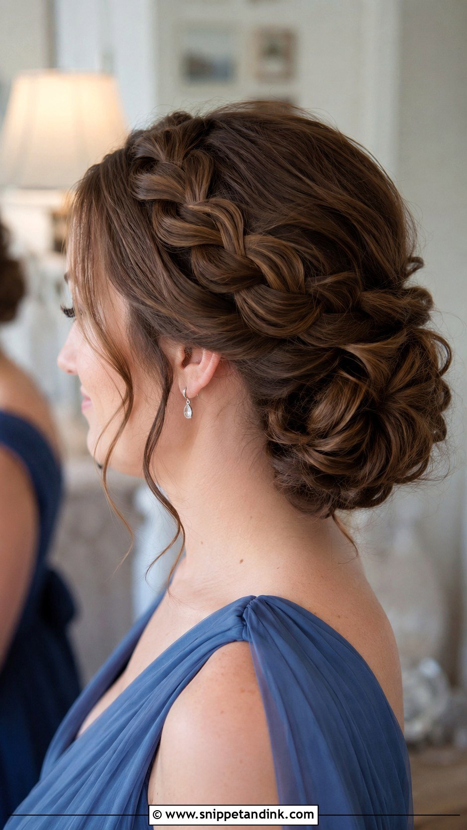 Dutch Braid Bridesmaid Updo - Snippet and Ink - 35 Bridesmaid Updo Hairstyles