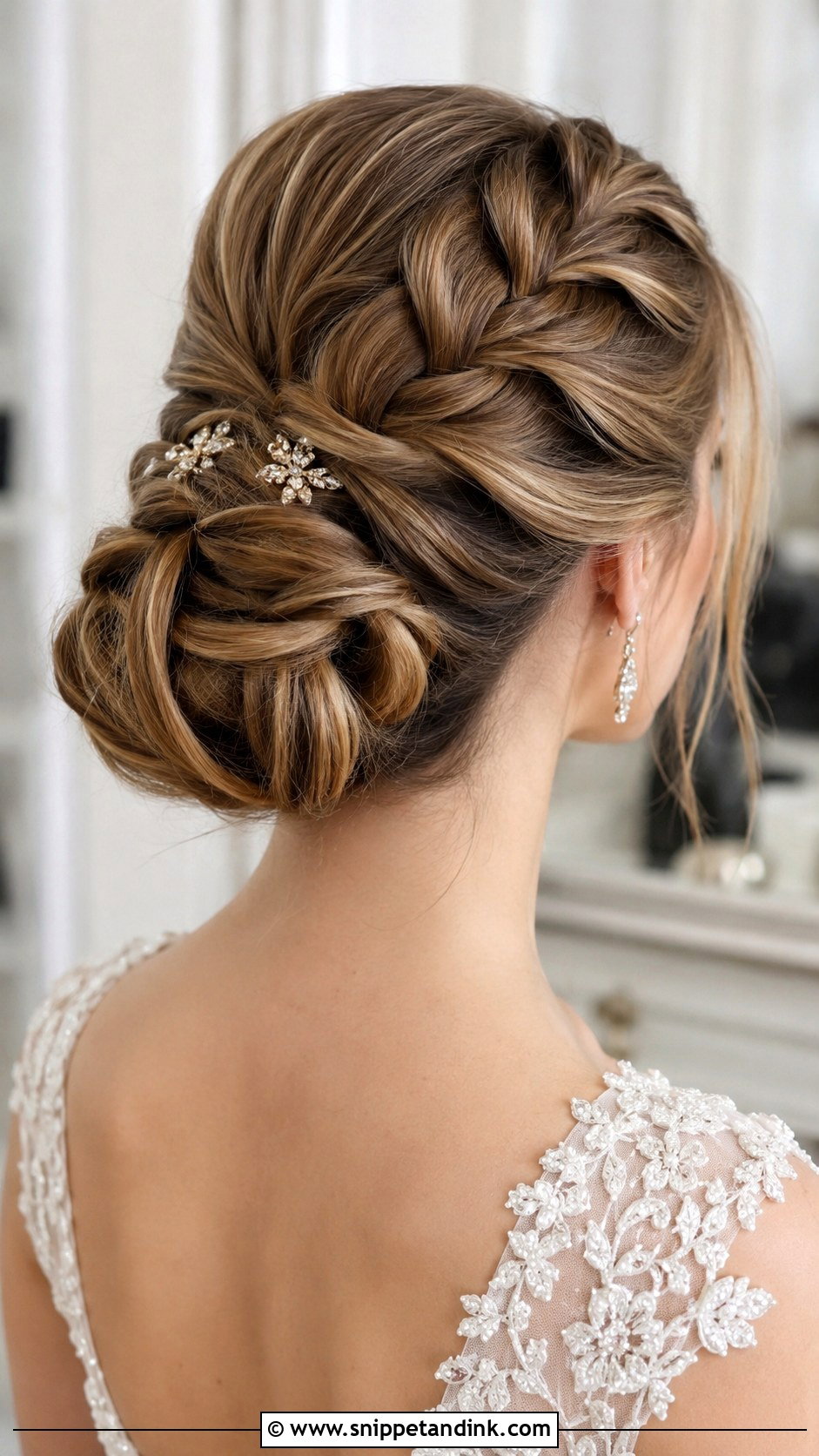 Dutch Braid Bun - Snippet and Ink - 25 Bridal Hair Braid Ideas