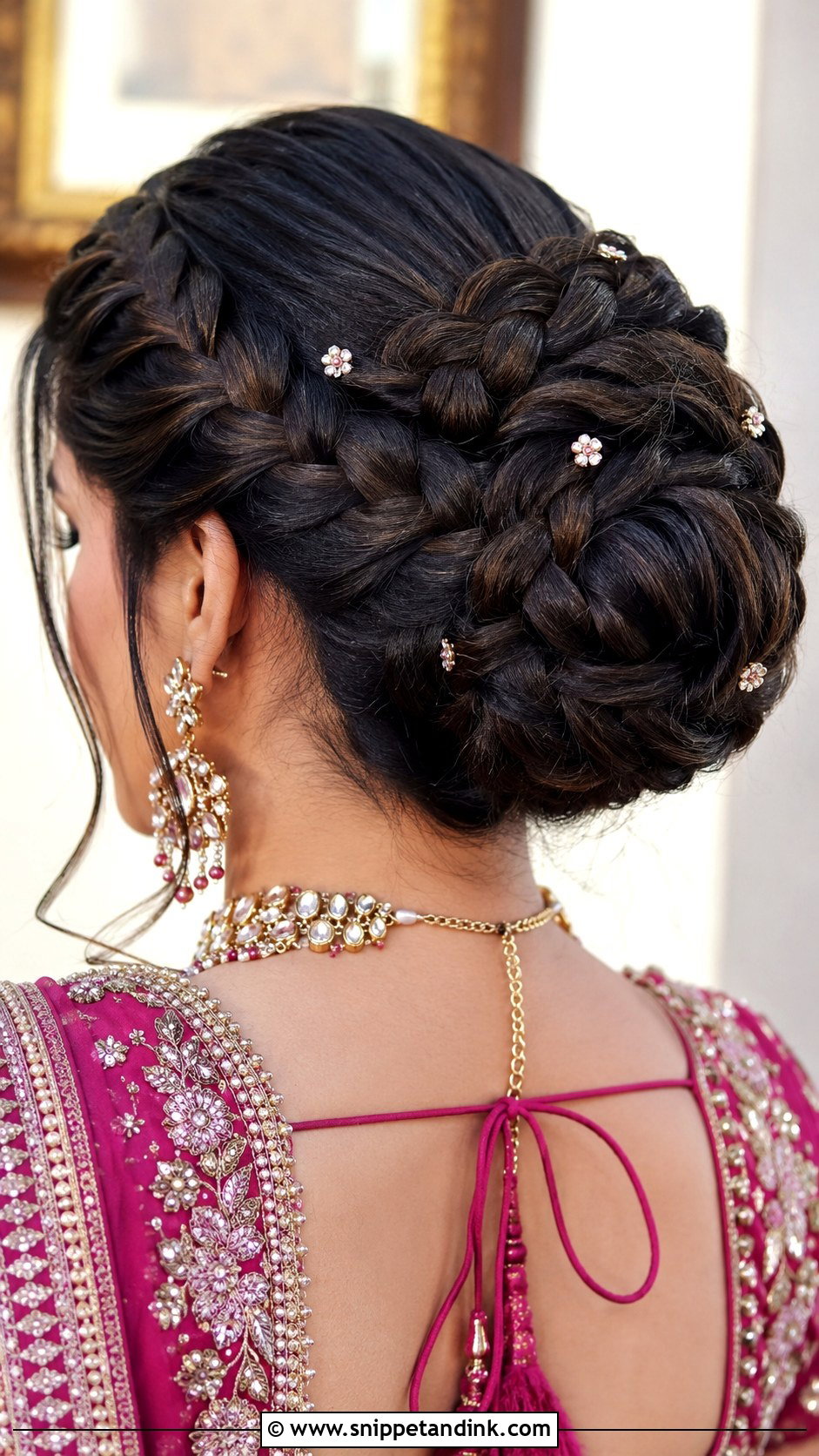 Dutch Braid Bun - Snippet and Ink - 25 Shaadi Hairstyles
