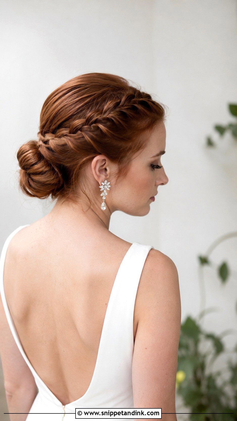 Dutch Braid Bun for Brides - Snippet and Ink - 20 Bride Braided Hairstyles