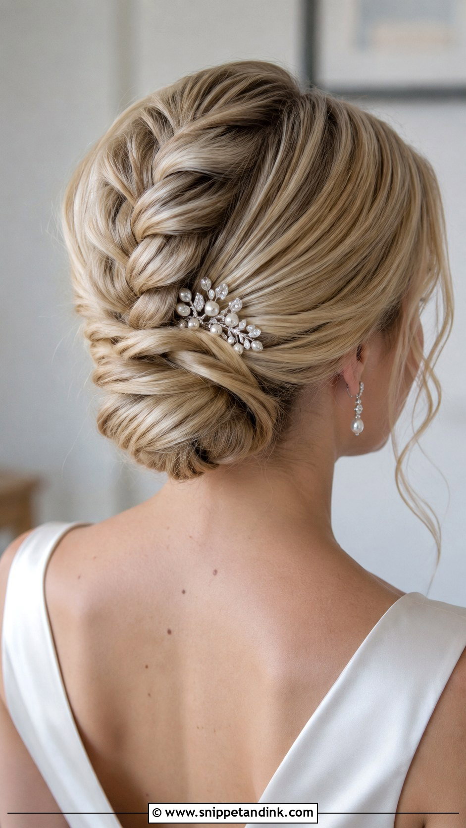 Dutch Braid Chignon for Brides - Snippet and Ink - 20 How to Duch Bride Hair Ideas
