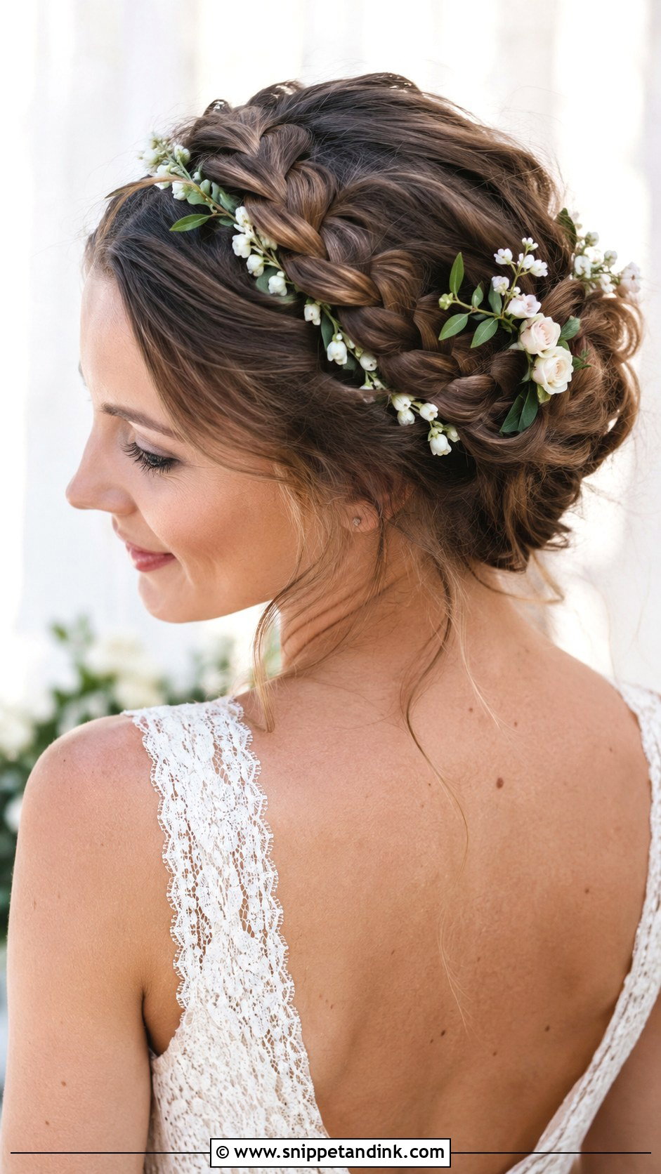 Dutch Braid Crown Updo - Snippet and Ink - 20 Crown Wedding Hair Ideas