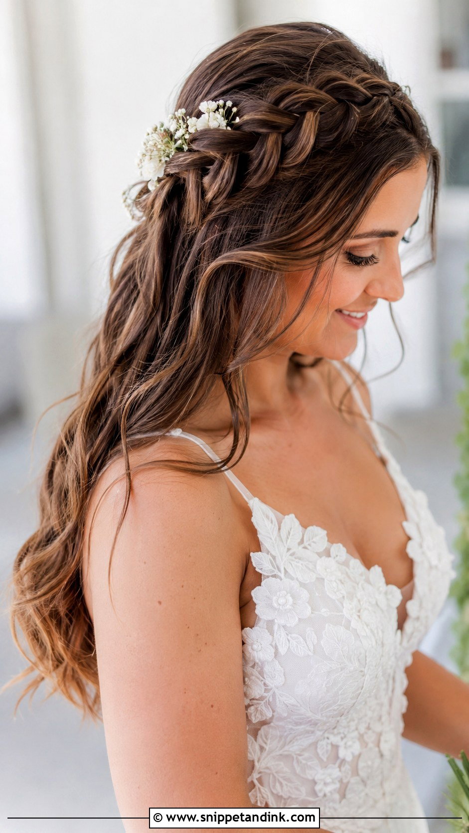 Dutch Braid Half Up - Snippet and Ink - 25 Bridal Hairstyles with Braids