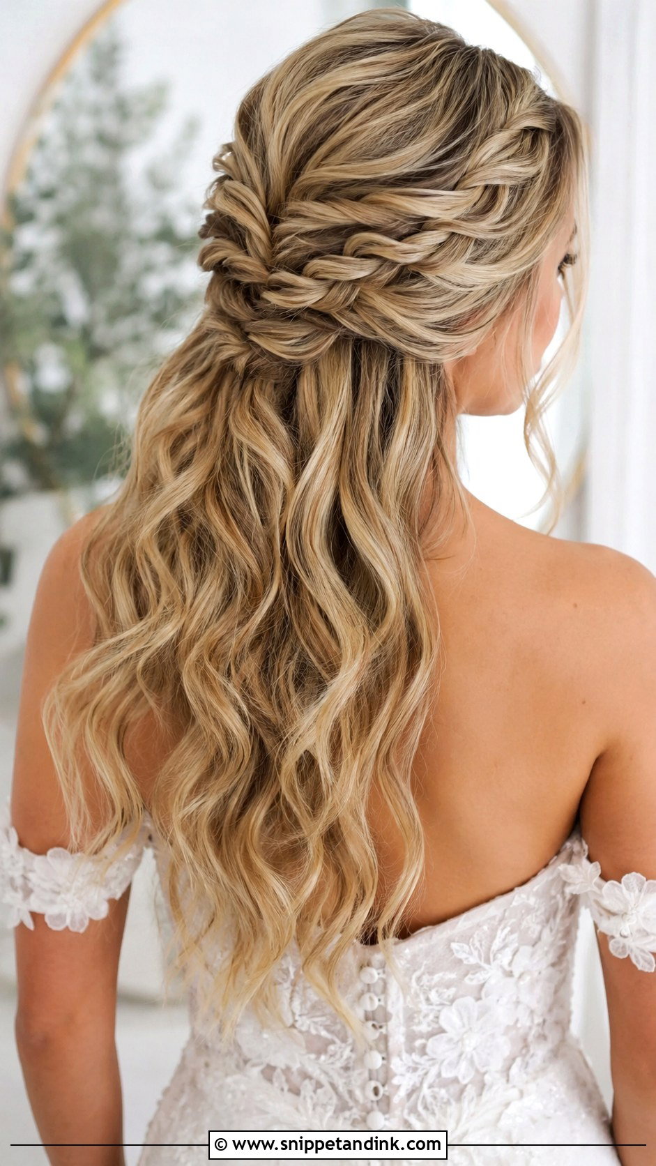 Dutch Braid Half Up Style - Snippet and Ink - 25 Bridal Braided Hairstyles