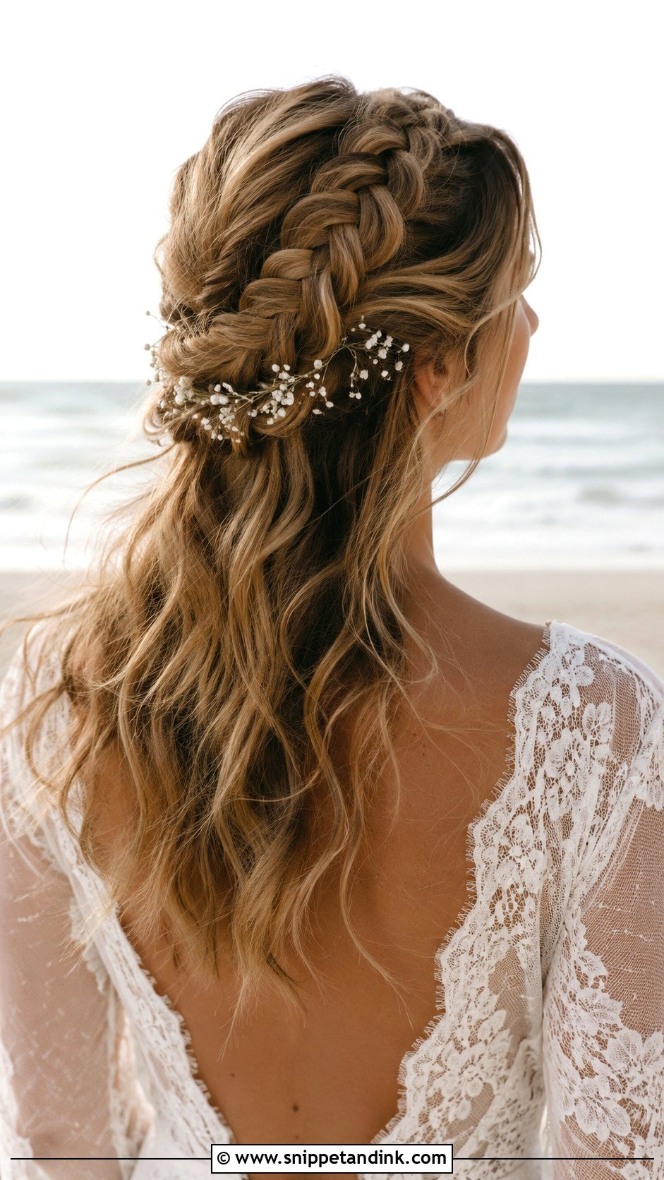 Dutch Braid Half Up - Snippet and Ink - 20 Beachy Wedding Hair Ideas