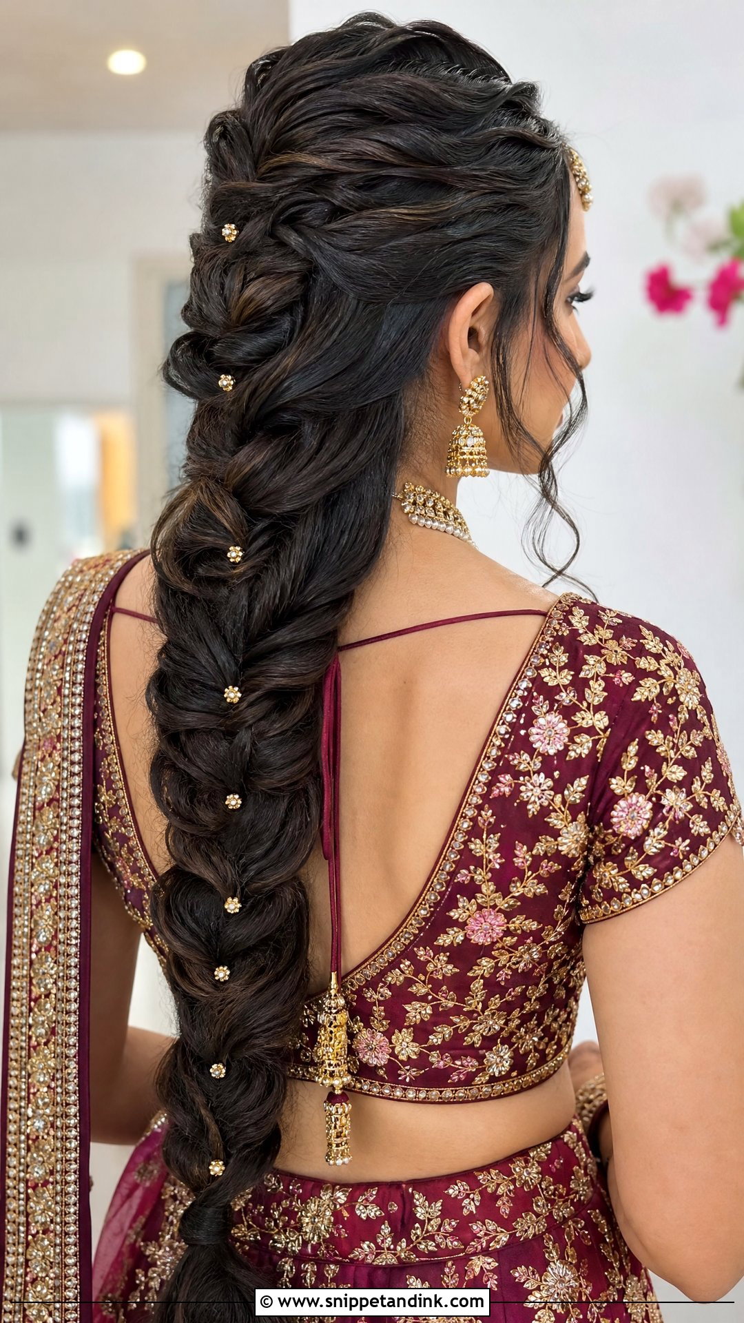 Dutch Braid Indian Wedding - Snippet and Ink - 15 Braid Hairstyle Indian Wedding Ideas