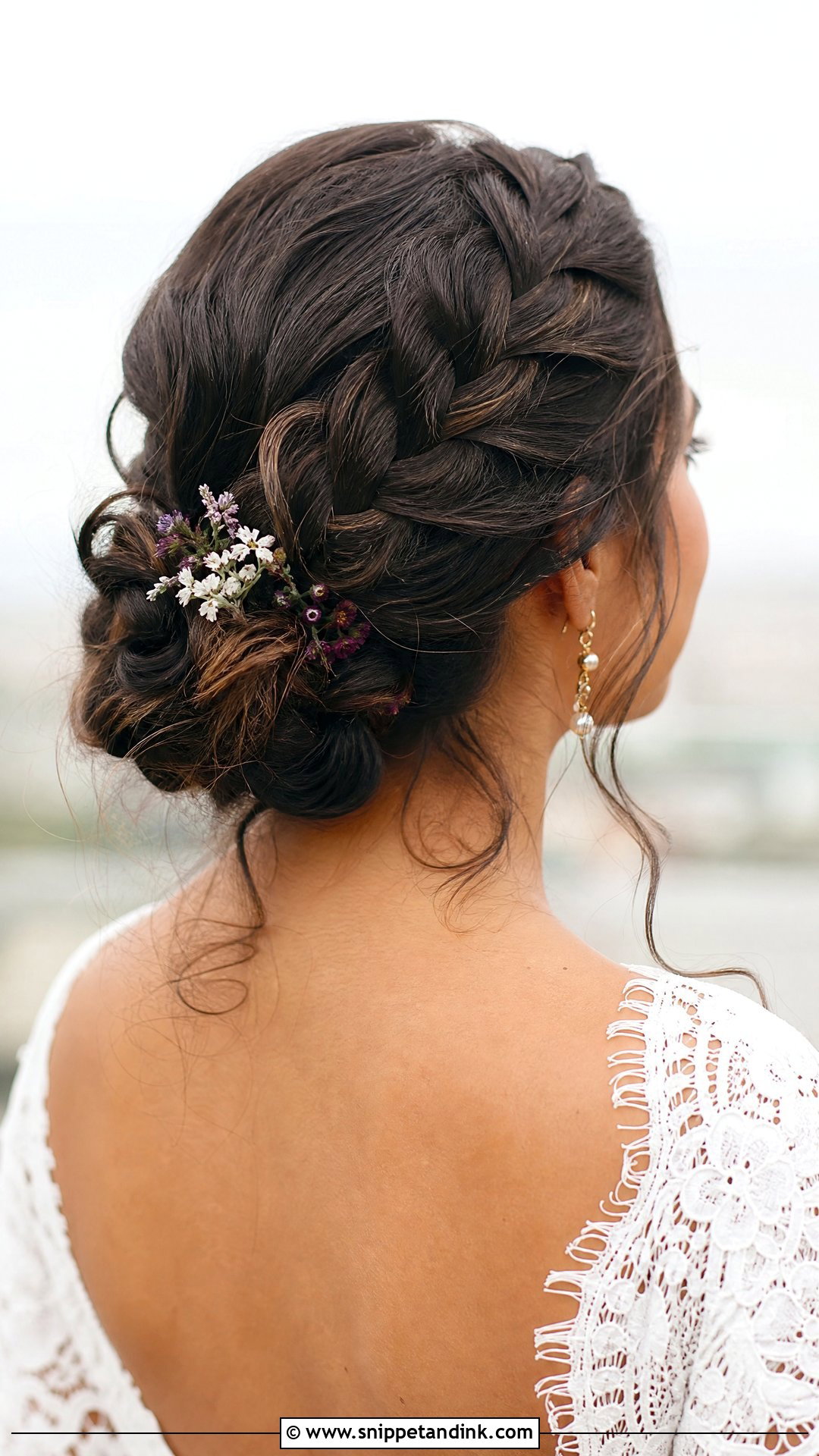 Dutch Braid Into Bun - Snippet and Ink - 20 Unique Bridal Hairstyles