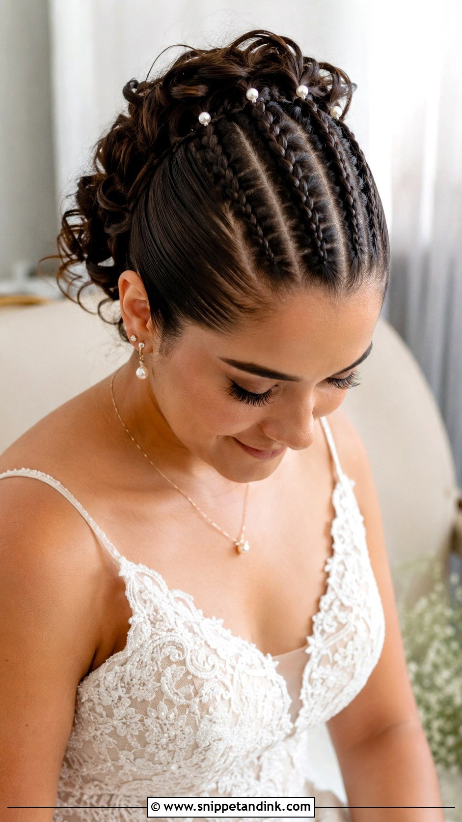 Dutch Braid Into Bun - Snippet and Ink - 25 Edgy Wedding Hairstyles