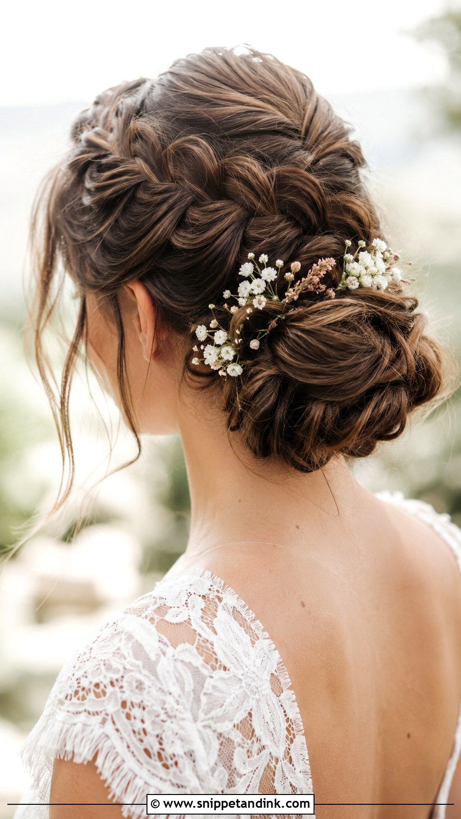 Dutch Braid Into Low Bun - Snippet and Ink - 20 Bohemian Wedding Hairstyles