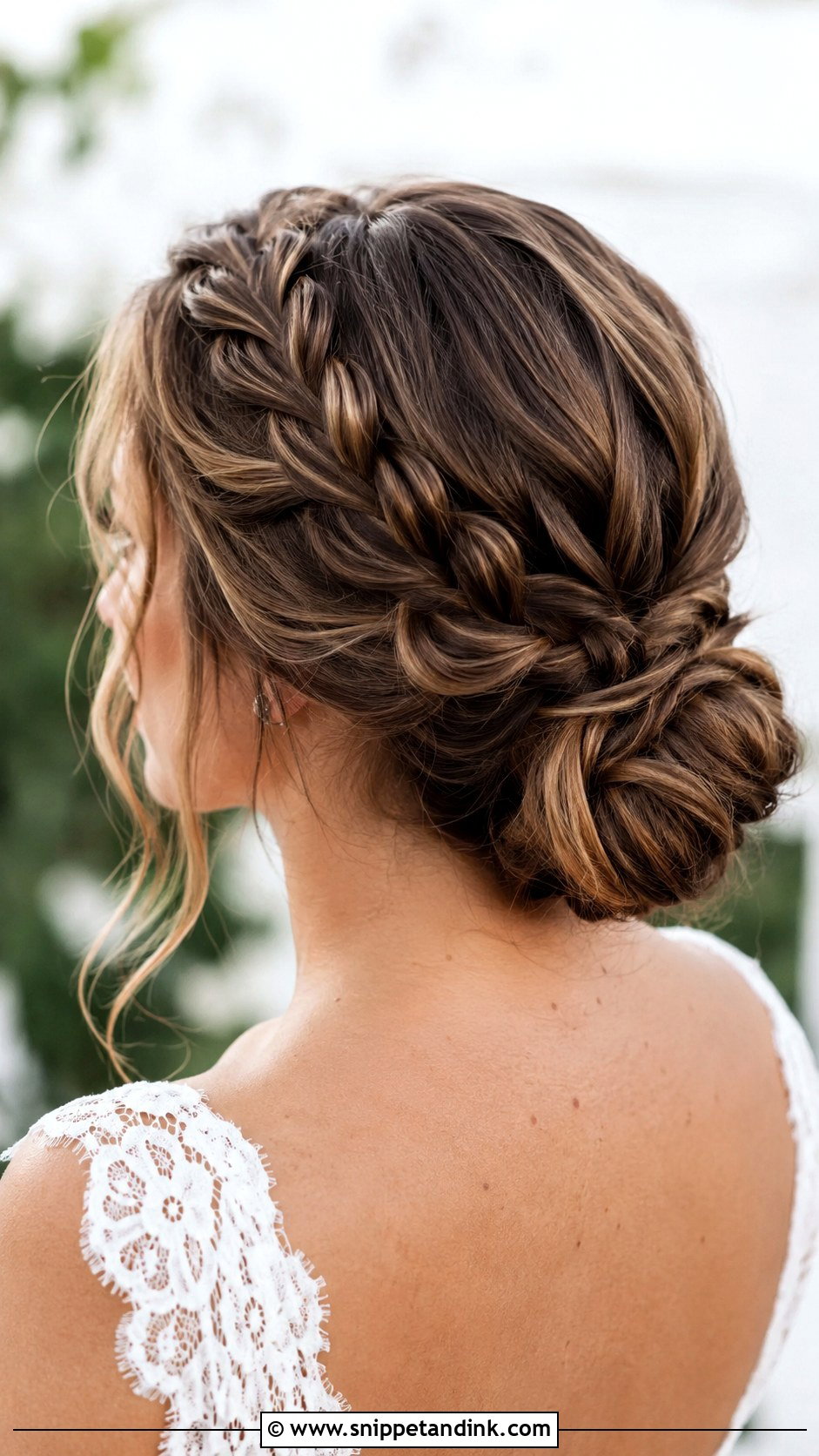 Dutch Braid Into Low Bun - Snippet and Ink - 20 Hairstyles for Wedding Guest Medium