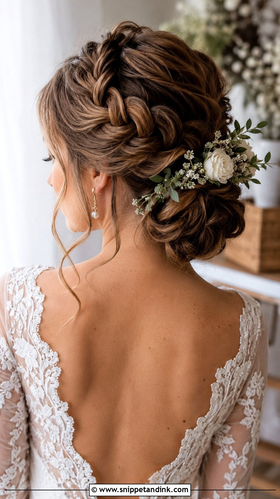 Dutch Braid Into Low Bun - Snippet and Ink - 25 Easy Hairstyles for Long Hair Wedding