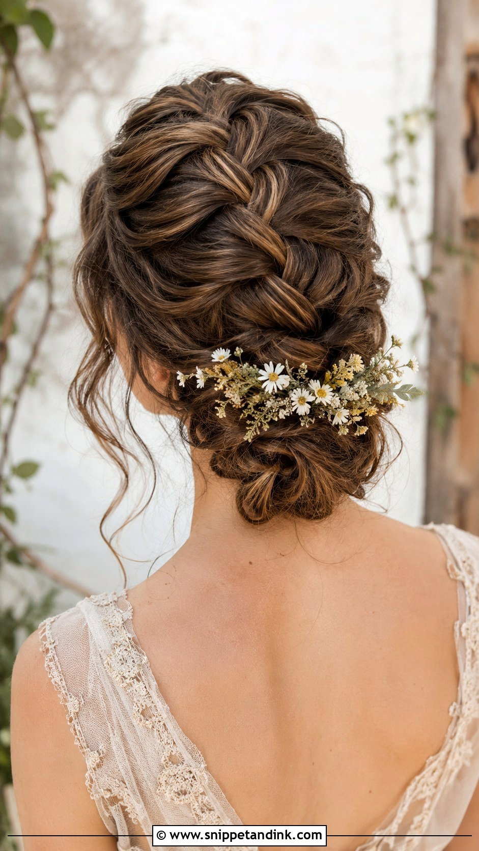 Dutch Braid Into Low Bun - Snippet and Ink - 25 Hair Up Dos for Weddings