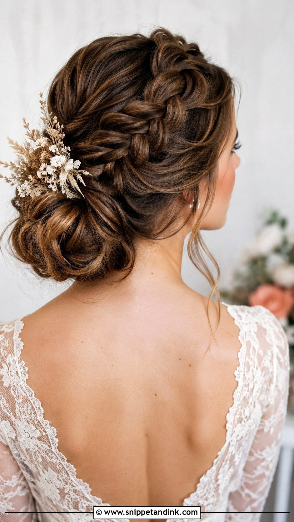 Dutch Braid Into Updo - Snippet and Ink - 20 Long Hair Wedding Hairstyle Ideas