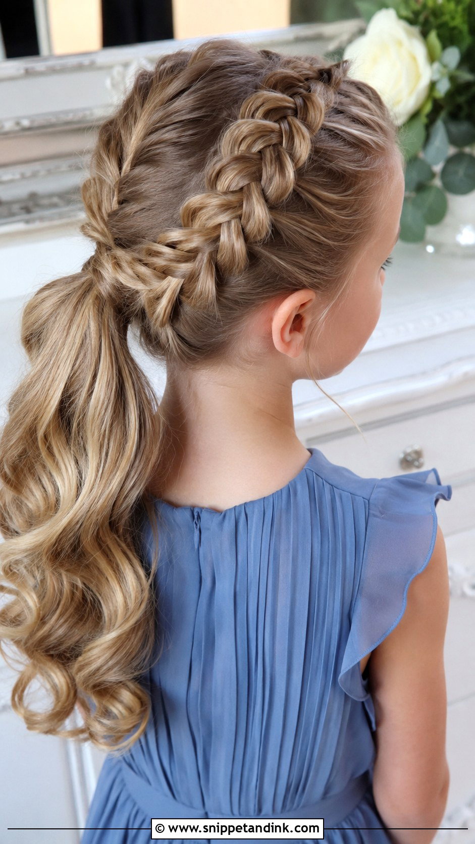 Dutch Braid Jr Bridesmaid Hair - Snippet and Ink - 25 Jr Bridesmaid Hairstyles