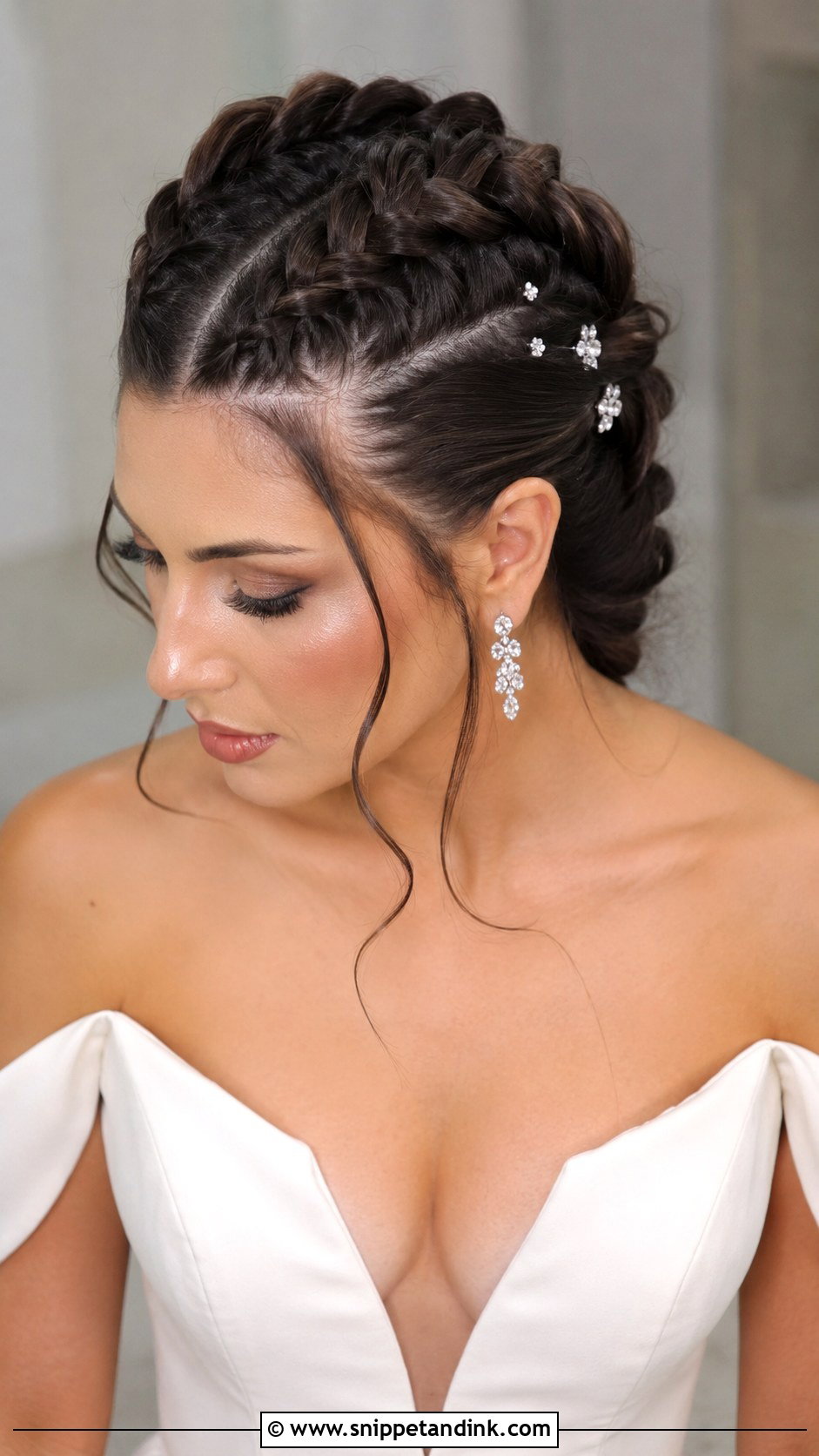 Dutch Braid Mohawk Bridal Style - Snippet and Ink - 20 How to Duch Bride Hair Ideas