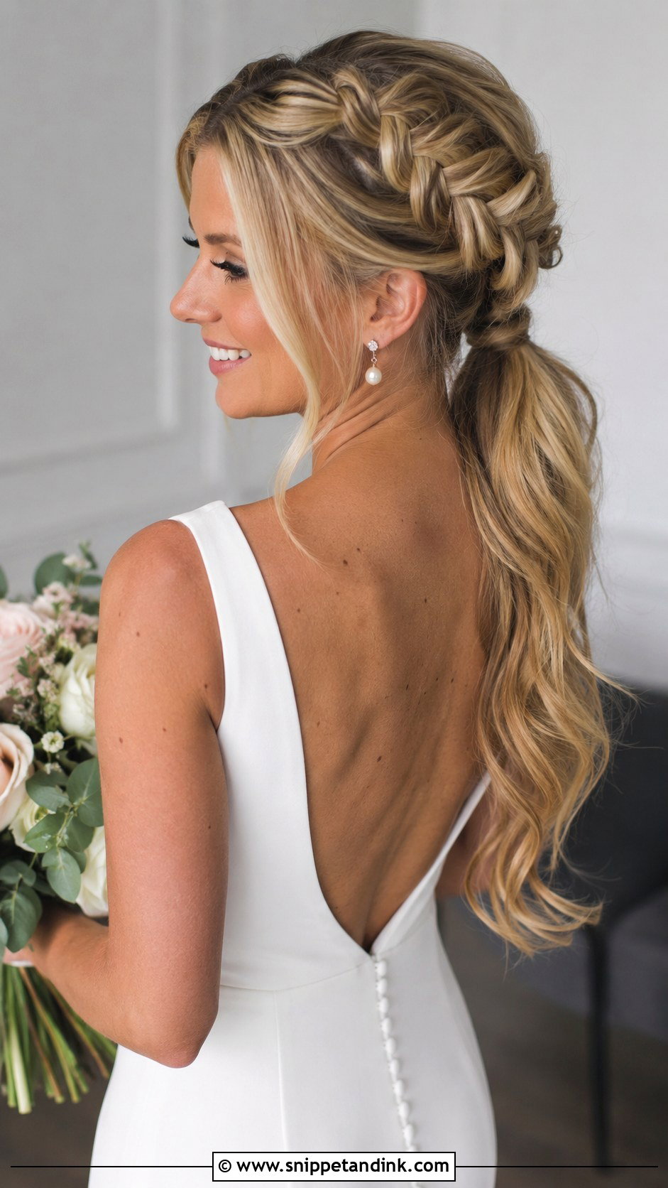 Dutch Braid Ponytail for Brides - Snippet and Ink - 20 How to Duch Bride Hair Ideas