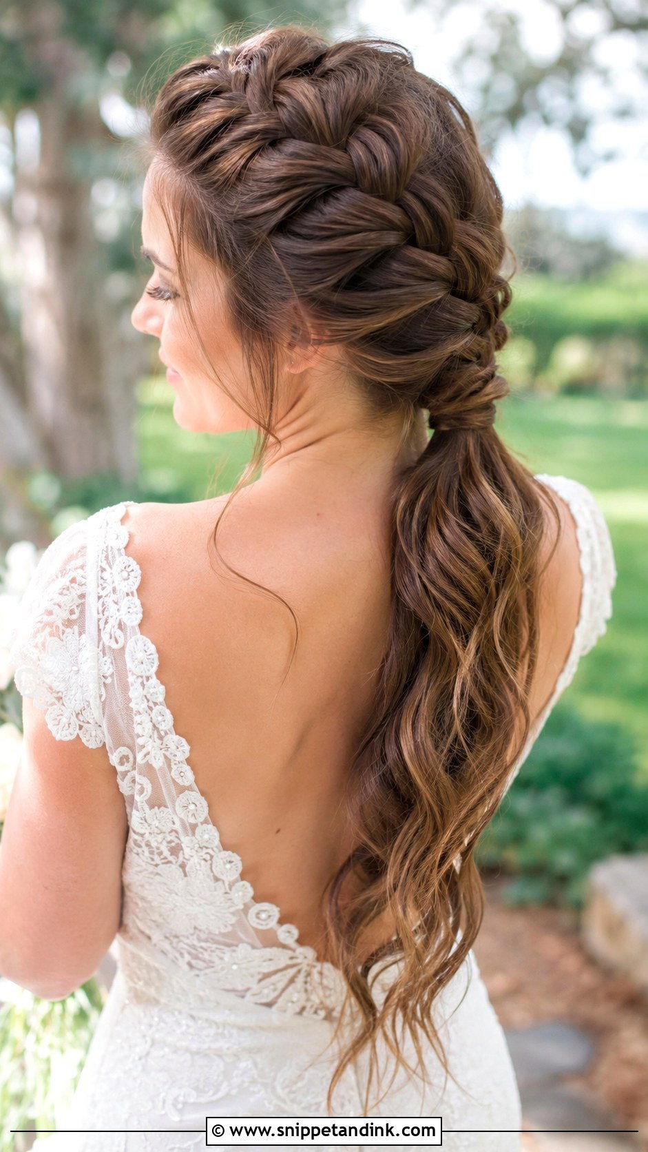 Dutch Braid Ponytail for Wedding - Snippet and Ink - 30 Ponytail Hairstyles for Wedding