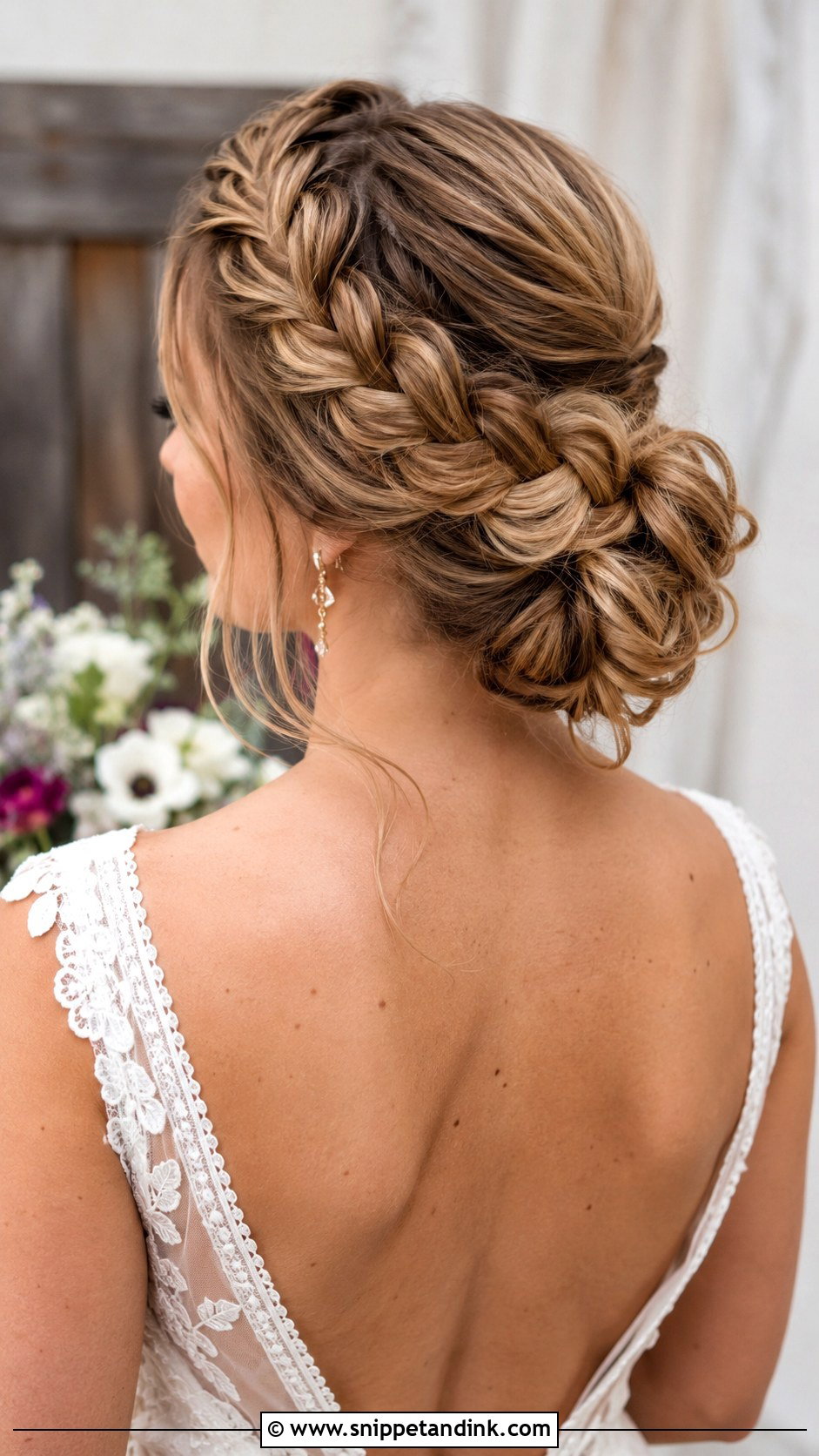 Dutch Braid To Bun - Snippet and Ink - 30 Simple Wedding Hair Ideas
