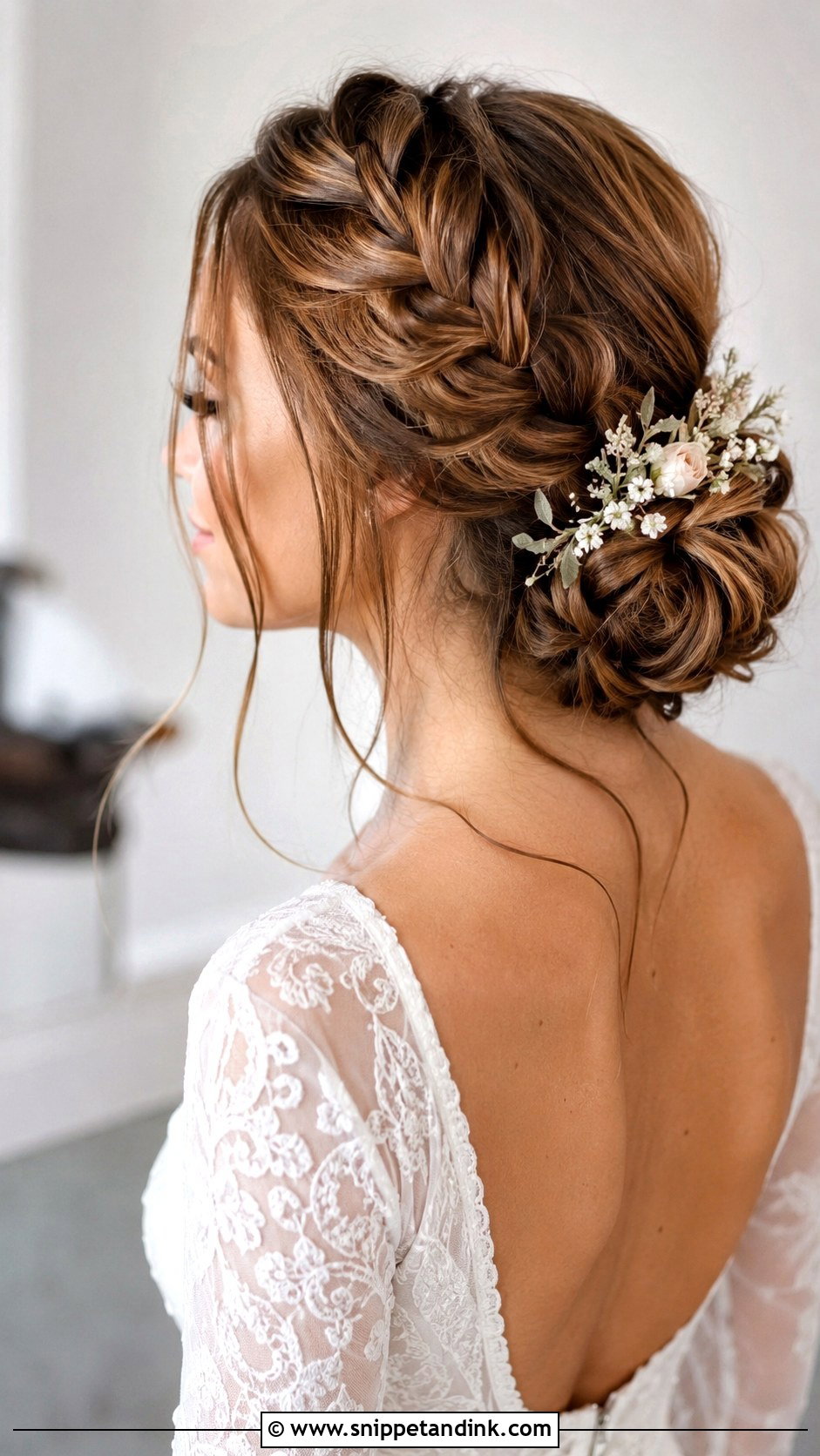 Dutch Braid Updo - Snippet and Ink - 20 Bridal Hair Updo Front View Ideas