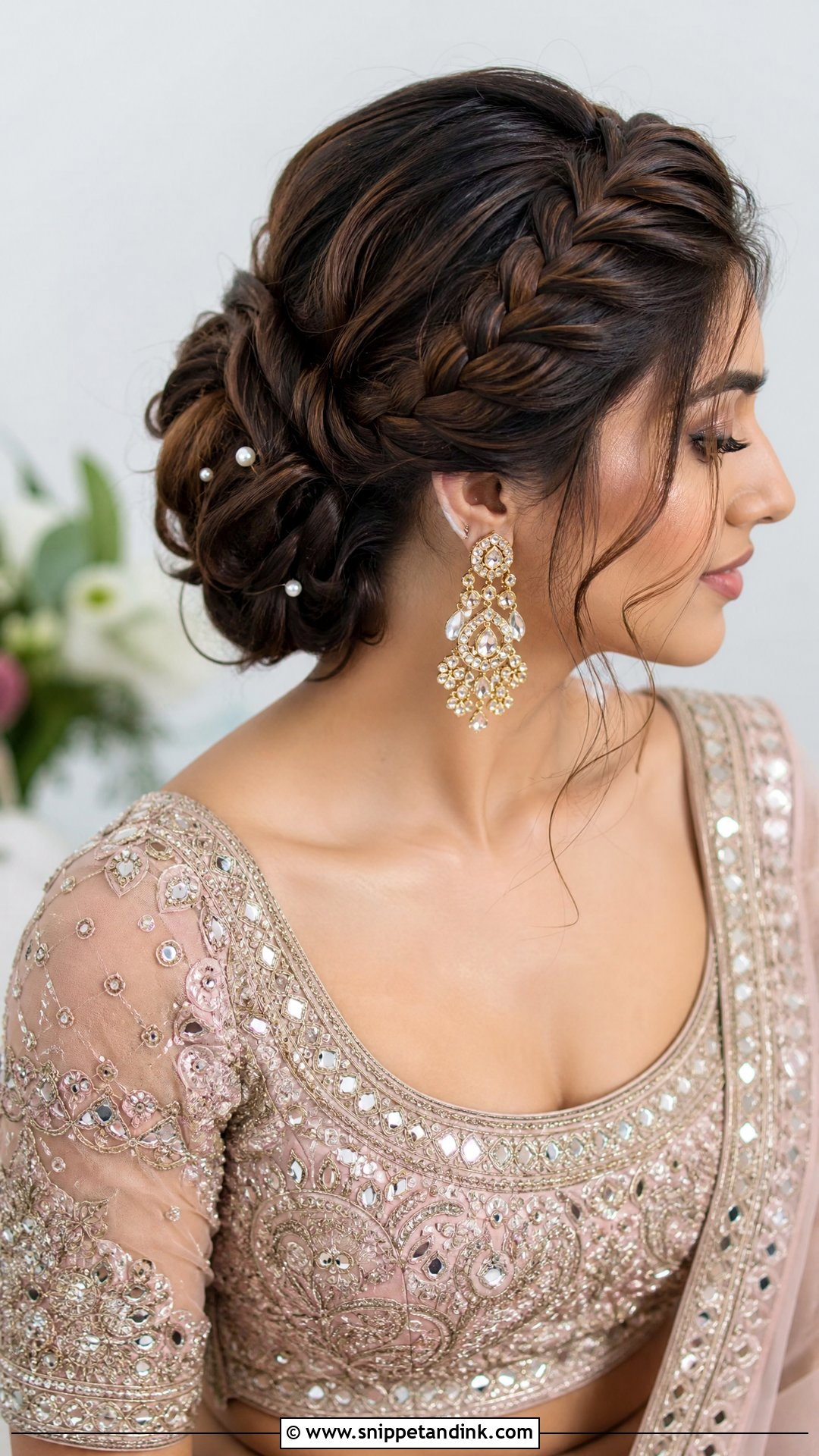 Dutch Braid Updo - Snippet and Ink - 20 Roka Hairstyle for Bride Ideas