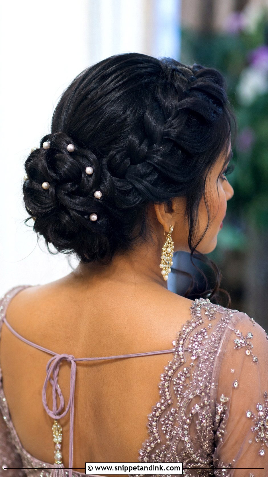 Dutch Braid Updo - Snippet and Ink - 20 Simple Hairstyles for Indian Wedding