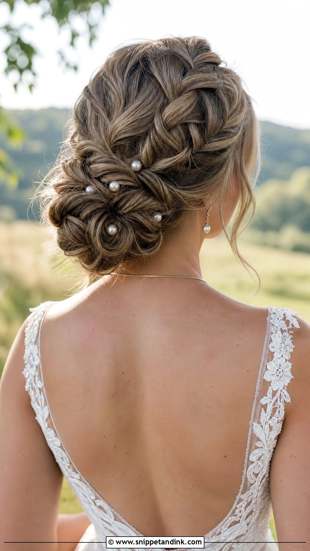 Dutch Braid Updo - Snippet and Ink - 20 Wedding Hairstyles for Mid Length Hair