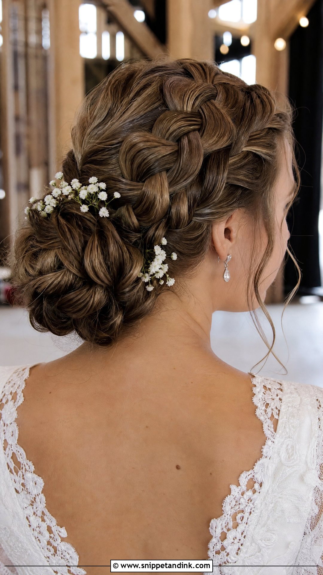 Dutch Braid Updo - Snippet and Ink - 20 Country Wedding Hairstyles