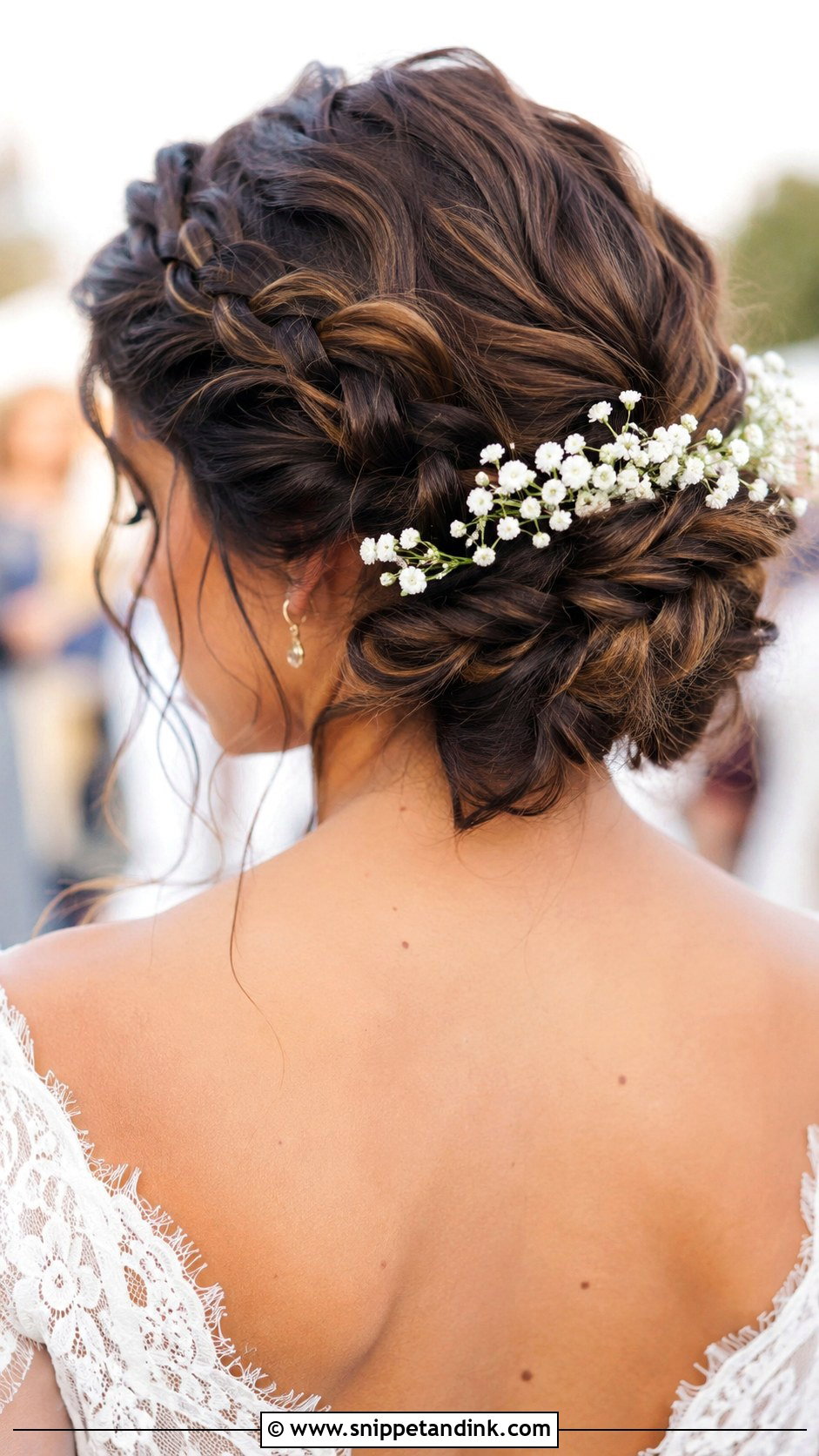 Dutch Braid Updo - Snippet and Ink - 30 Boho Bridal Hair Ideas