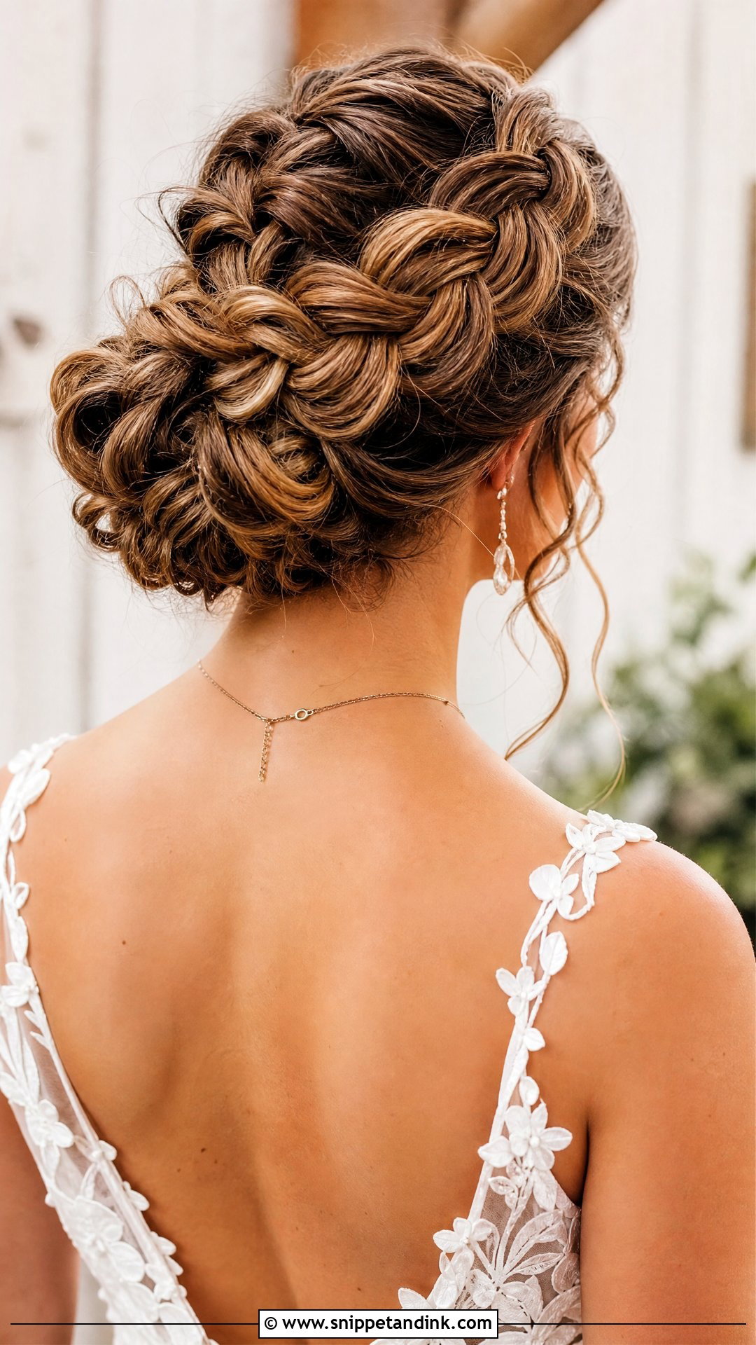 Dutch Braid Updo - Snippet and Ink - 30 Glam Bridal Hair Ideas