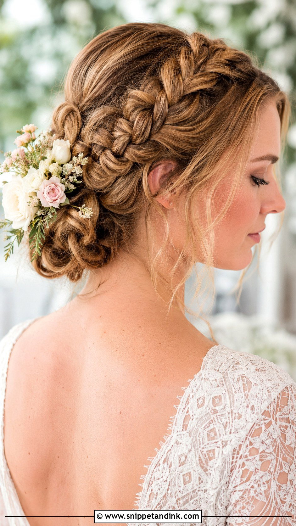 Dutch Braid Updo Wedding Hairstyle - Snippet and Ink - 35 Hair Styles for Wedding