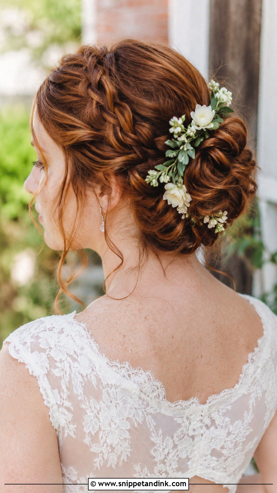 Dutch Braid Updo Wedding Hairstyle - Snippet and Ink - 30 Wedding Hairstyles 2025