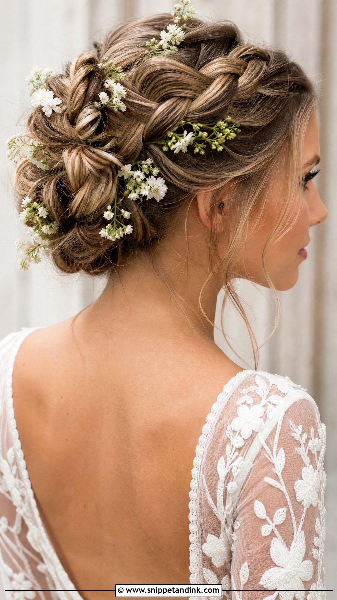 Dutch Braid Updo for Short Hair - Snippet and Ink - 20 Short Hair Wedding Updo Ideas