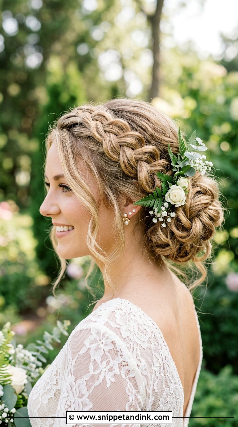 Dutch Braid Updo - Snippet and Ink - 20 Bridal Hair Do Ideas